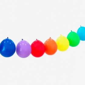 Гирлянда из воздушных шаров пастель: разноцветная без рисунка фото 1