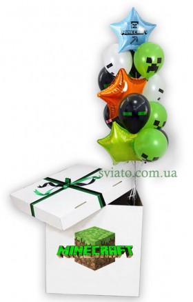 Коробка-сюрприз із кульками minecraft 118123