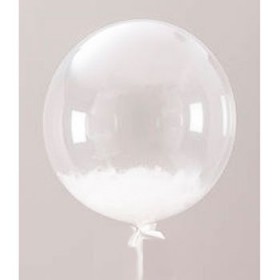 Куля Bubble з білим пір'ям